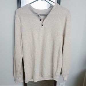 Henley Top in light tan